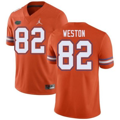 Men's Florida Gators #82 Ja'Markis Weston NCAA Jordan Brand Orange Authentic Stitched College Football Jersey IFI5062CY